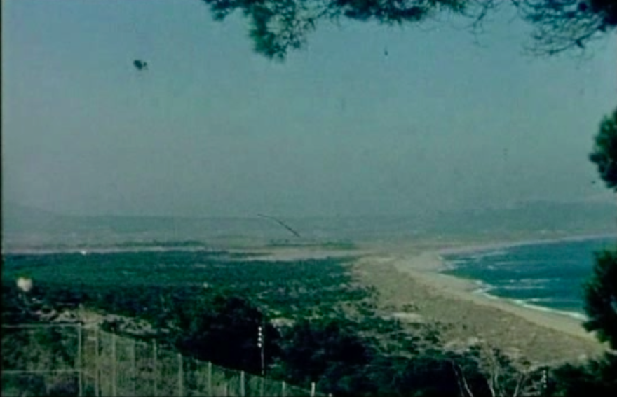 La platja de Pals abans de la construcció de les antenes de Radio Liberty
