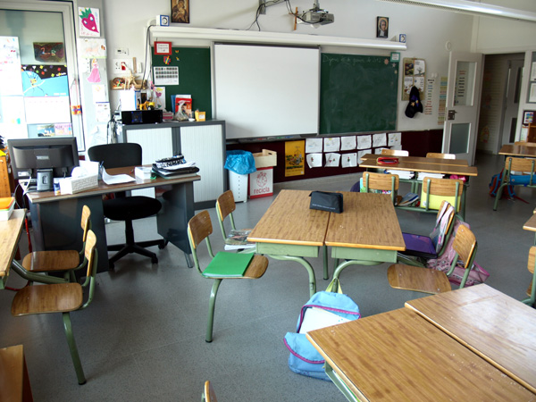 Aula de l'escola La salle Escola Palamós