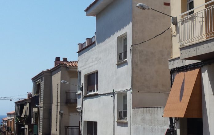 Carrer de Palamós en una imatge d'arxiu