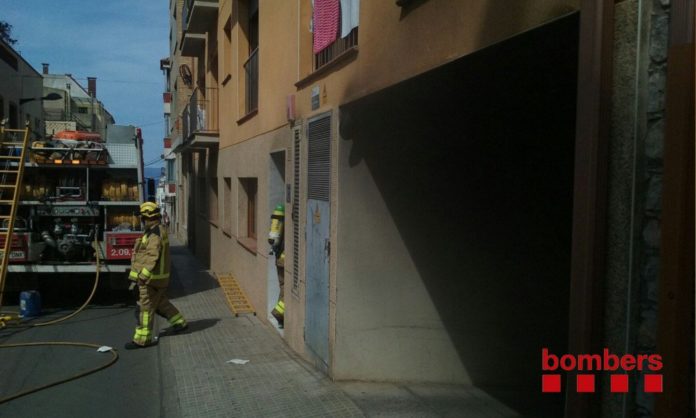 Incendi aparcament soterrat de l'Escala