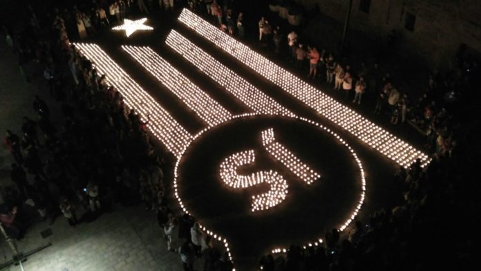 estelada d'espelmes a Verges