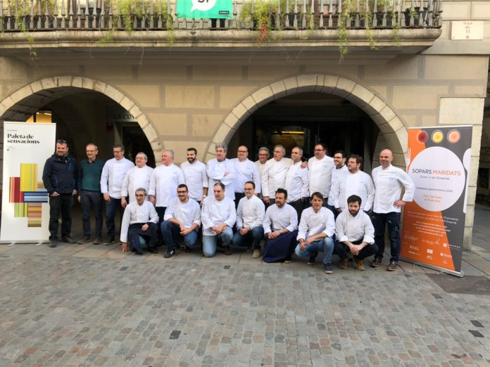 Foto de família presentació Sopars Maridats 2018