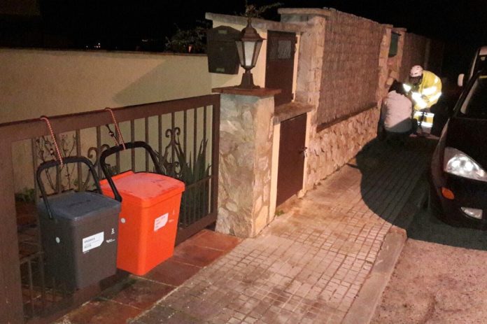 Imatge dels contenidors de la porta a porta a Begur