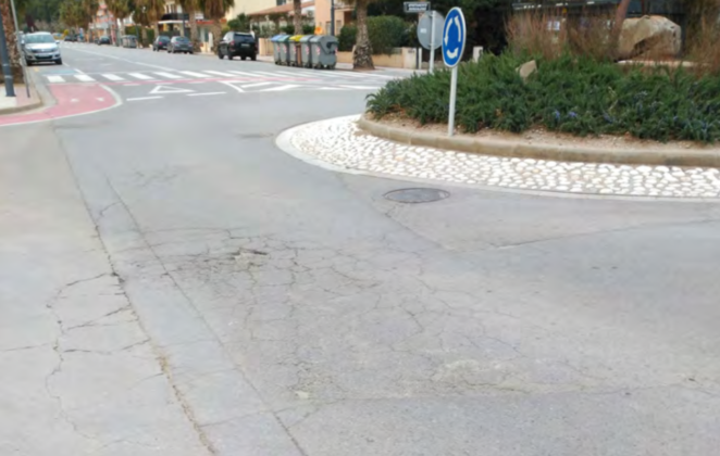 Flonjalls rotonda Avinguda de Gr&egrave;cia amb Carrer Roma | Imatge de l'Ajuntament