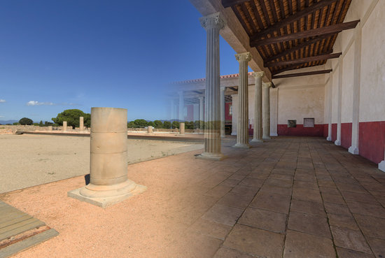 Una imatge en 3D del jaciment d'Empúries cedida aquest 27 de juny de 2018 | Imatge del Departament de Cultura