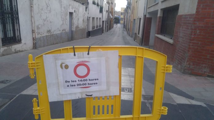 carrer tarongeta Palafrugell tanca