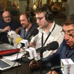 Lluís Poch, Miquel Curanta, David Parreño i Francesc Sánchez i Carcassés durant la transmissió
