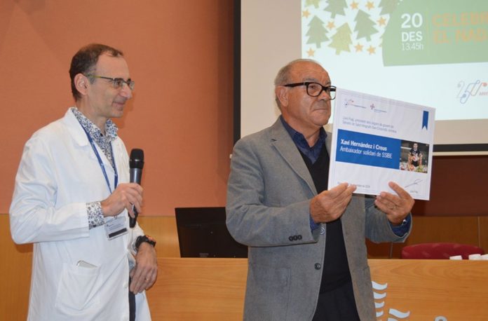 Presentació de Xavi Hernández com a nou ambaixador solidari de l'Hospital de Palamós | Imatge del SSIBE