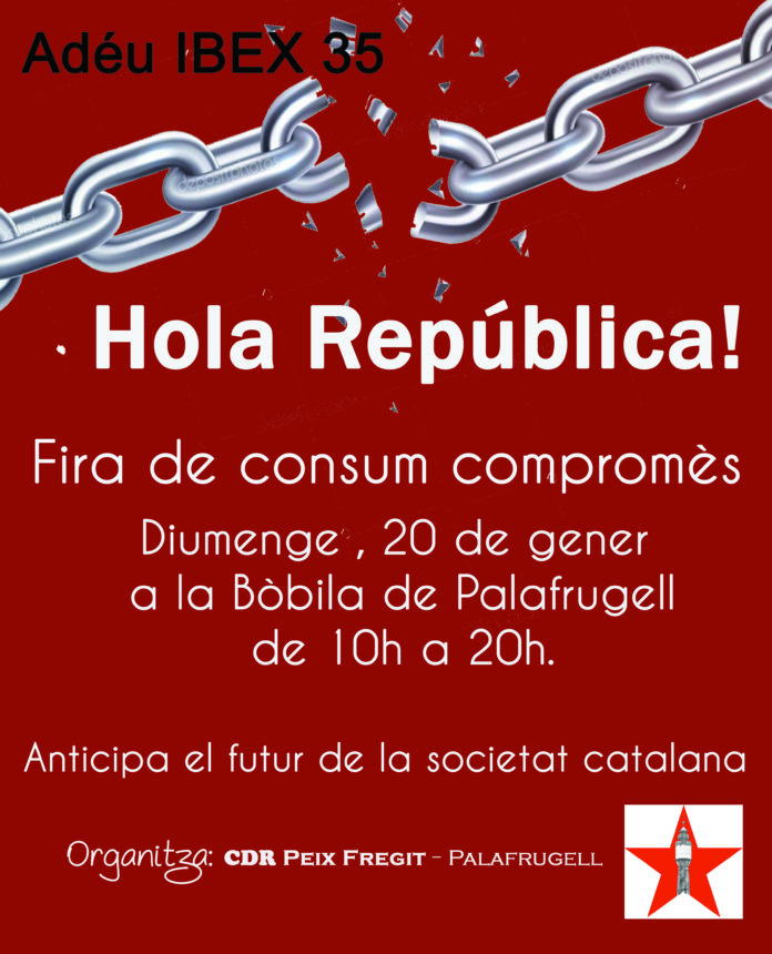 Cartell oficial de la 1ª Fira del consum compromès a Palafrugell.