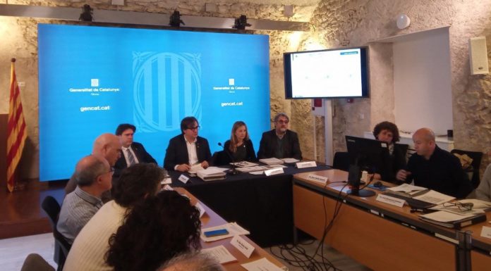 Roda de premsa de la segona moratòria urbanística a la Costa Brava | Imatge de la Generalitat de Catalunya