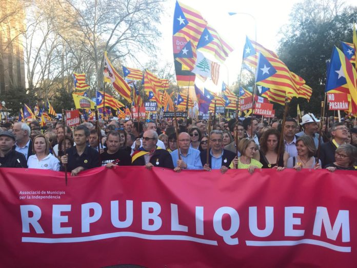 alcaldes manifestació madrid