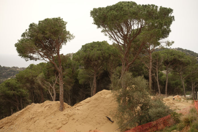 Zona de construcció de Montcal 2 a Aiguablava al municipi de Begur | Imatge de SOS Aiguafreda