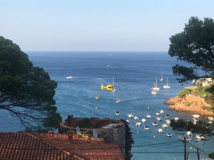 SEM helicòpter sa riera begur