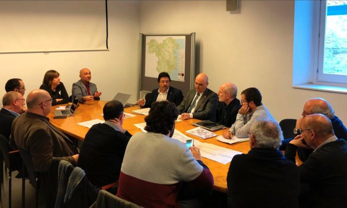 Isidre Gavín amb alcaldes del Baix Empordà | Imatge de la Generalitat