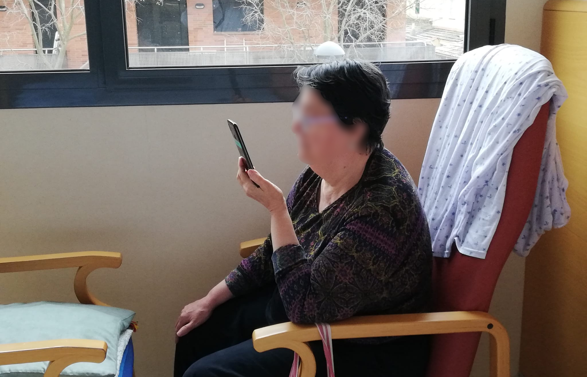 Videotrucades des de Palamós Gent Gran pel coronavirus | Imatge cedida a Ràdio Capital de l'Empordà