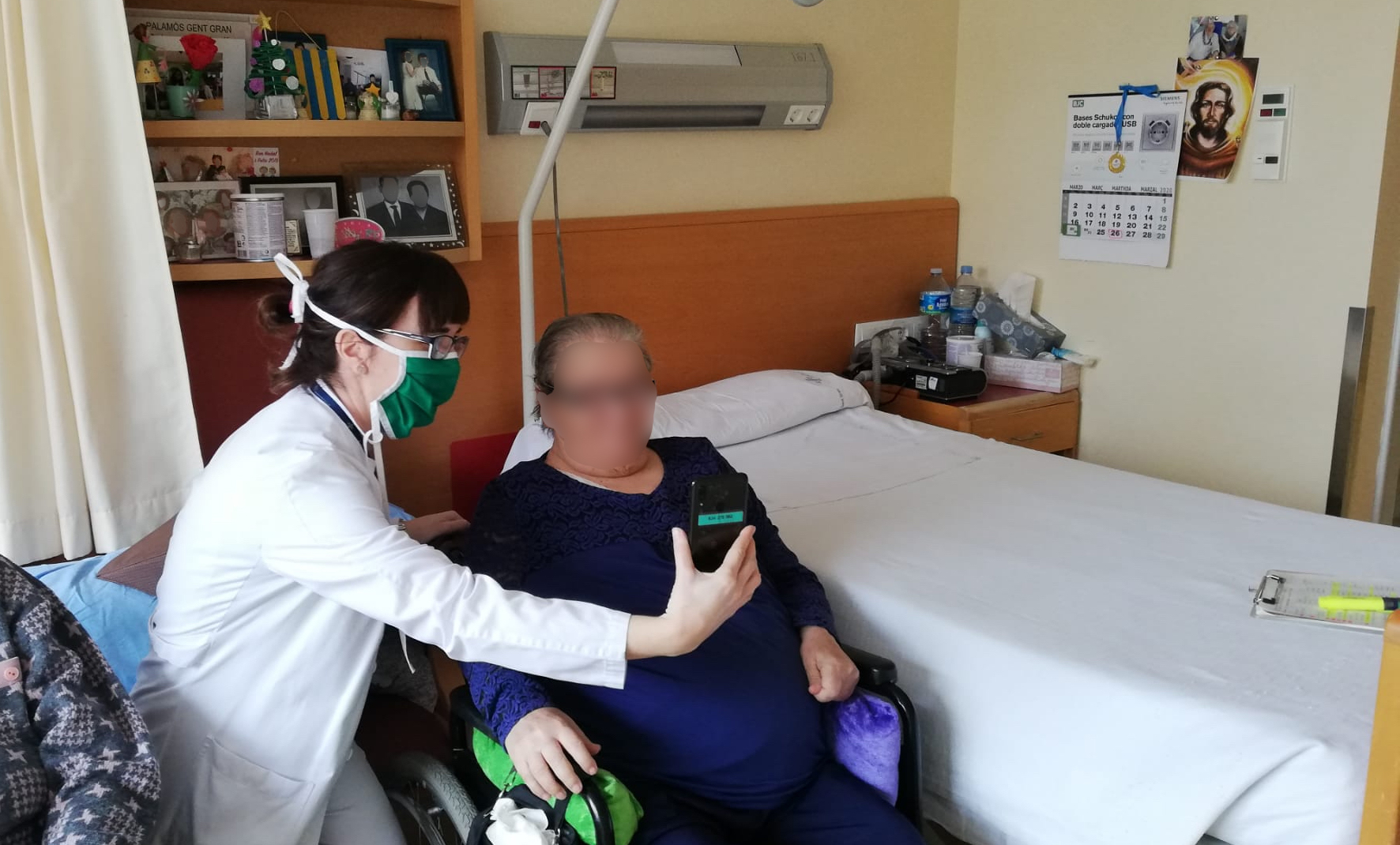 Videotrucades des de Palamós Gent Gran pel coronavirus | Imatge cedida a Ràdio Capital de l'Empordà