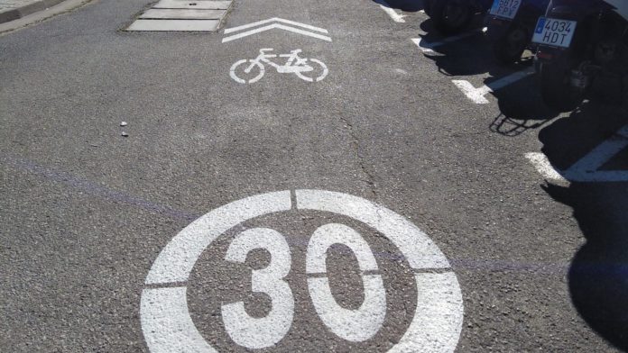 Carril bici i zona 30 a Palafrugell | Imatge del consistori Carril bici i zona 30 a Palafrugell | Imatge del consistori