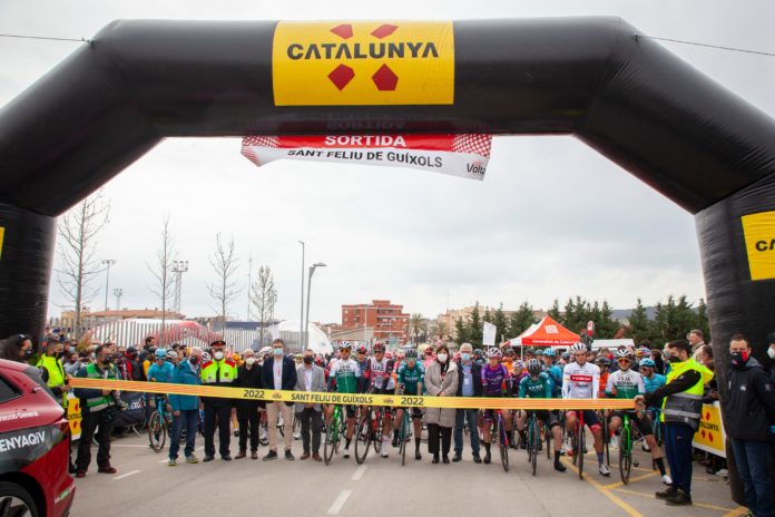 Inici de La Volta Ciclista a Catalunya a Sant Feliu de Guíxols el 21 de març del 2022 (per Volta Ciclista de Catalunya) Inici de La Volta Ciclista a Catalunya a Sant Feliu de Guíxols el 21 de març del 2022 (per Volta Ciclista de Catalunya)