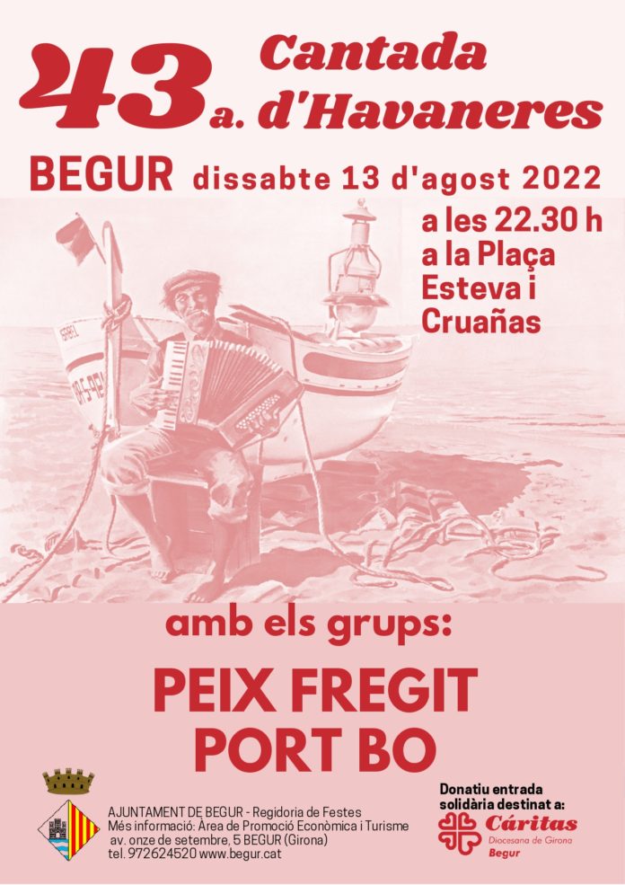 Cartell. Begur es prepara per a_gaudir de la 43a Cantada d'Havaneres cantada d'havaneres