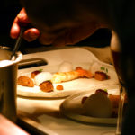 El plat de llagostí del menú del restaurant Bo.TiC - Imatge de Gerard Escaich Folch