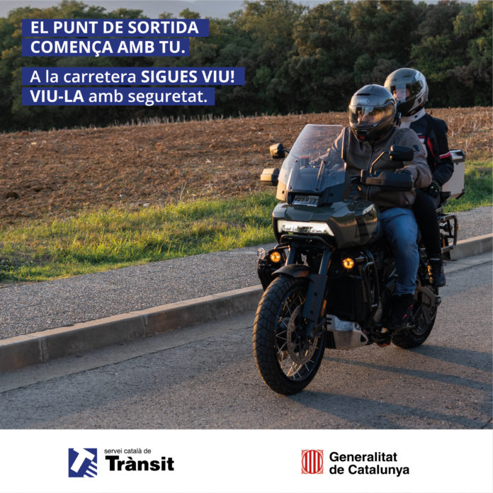 caa35a9a-5b2f-470f-9b97-502551db26a8 Un cartell de la campanya de Trànsit adreçada als motoristes