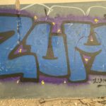 Graffiti a l'interior de Radio Liberty