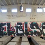Graffiti a l'interior de Radio Liberty