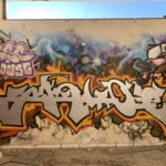 Graffiti a l'interior de Radio Liberty
