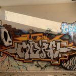 Graffiti a l'interior de Radio Liberty