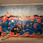 Graffiti a l'interior de Radio Liberty