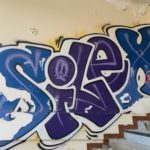 Graffiti a l'interior de Radio Liberty