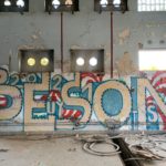 Graffiti a l'interior de Radio Liberty