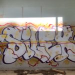 Graffiti a l'interior de Radio Liberty