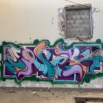Graffiti a l'interior de Radio Liberty