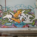 Graffiti a l'interior de Radio Liberty