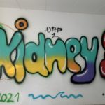 Graffiti a l'interior de Radio Liberty