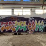 Graffiti a l'interior de Radio Liberty