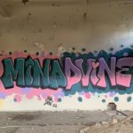 Graffiti a l'interior de Radio Liberty