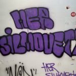 Graffiti a l'interior de Radio Liberty