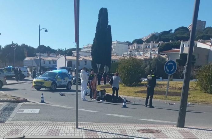 Un motorista ferit a l'entrada de S'Agaró aquest diumenge 5 de febrer del 2023 - Imatge d'Anti-Radars Un motorista ferit a l'entrada de S'Agaró aquest diumenge 5 de febrer del 2023 - Imatge d'Anti-Radars