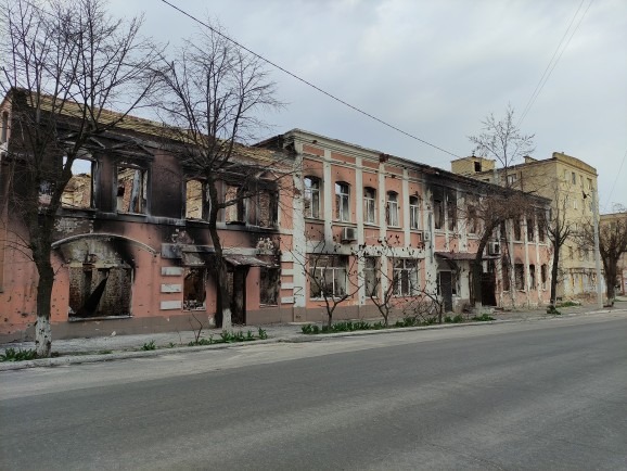 Edificis a Ucraïna destrossats pels atacs - Imatge cedida per Milton Sánchez