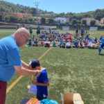 privat:-84-infants-participen-al-campus-de-futbol-i-angles-de-la-fundacio-esportiva-begur