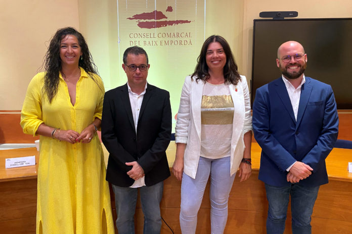 La presidenta i els vicepresidents del consell comarcal del Baix Empordà Data de publicació: dilluns 17 de juliol del 2023, 14:59 Localització: La Bisbal d'Empordà Autor: Cedida a l'ACN pel consell comarcal del Baix Empordà