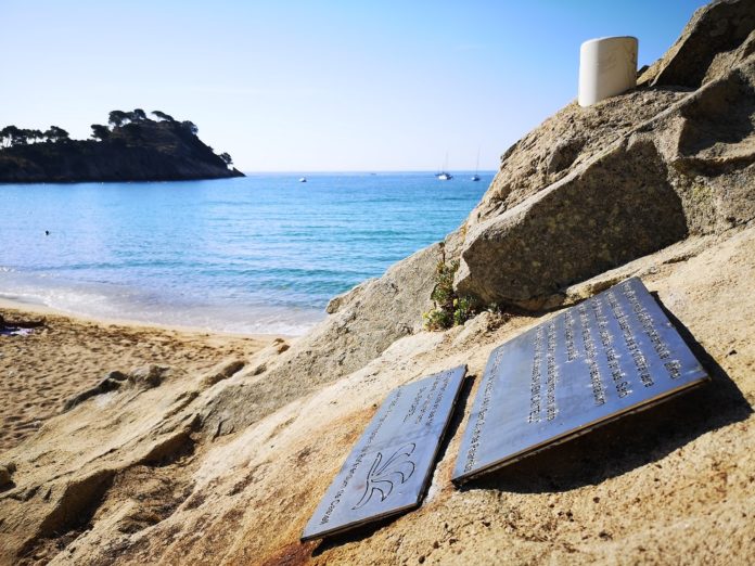 Placa Platja Castell Palamós Placa Platja Castell Palamós