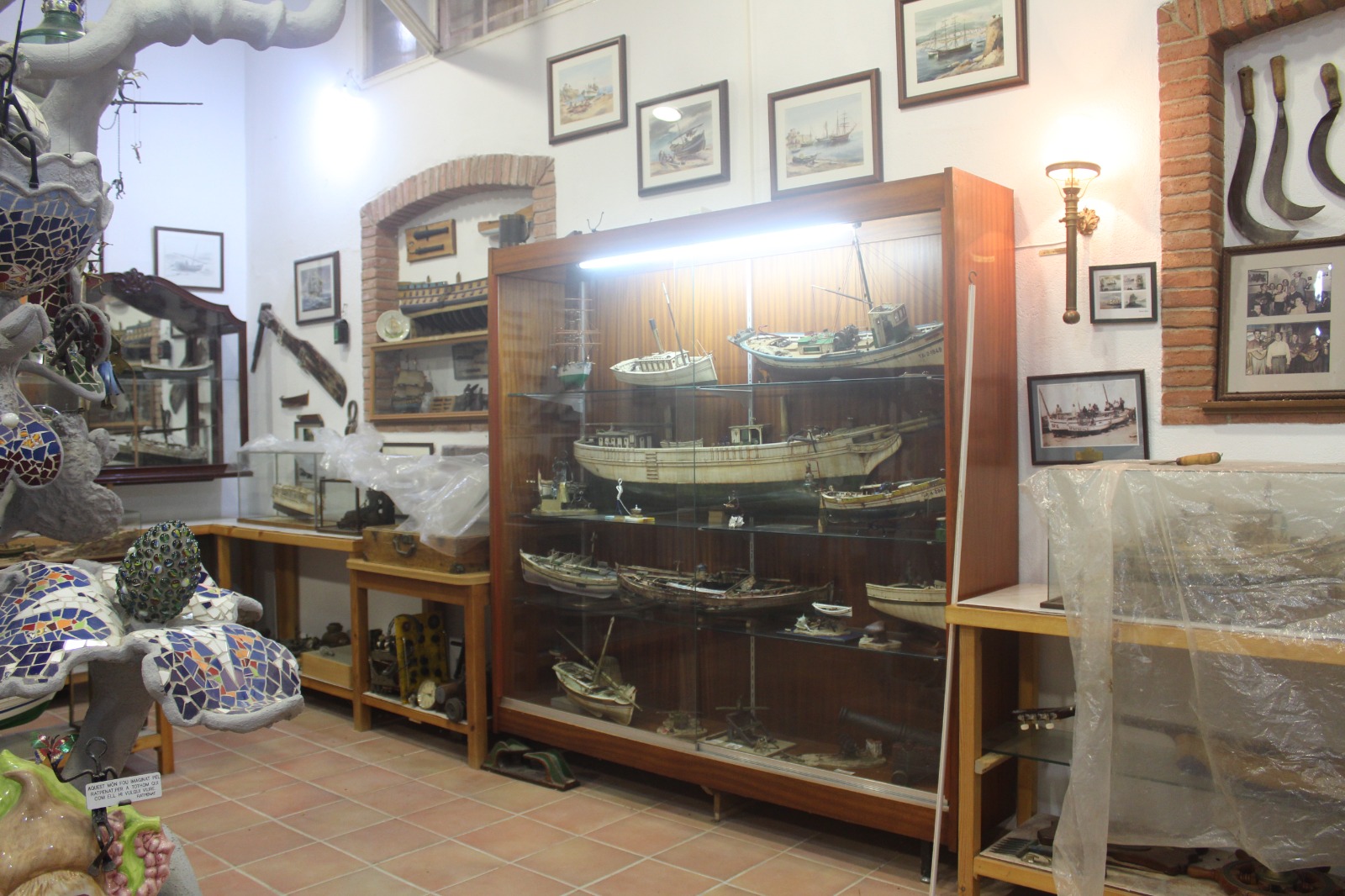Maquetes de barques fetes per Josep Almar