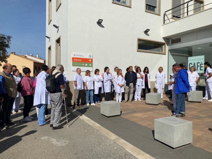 Concentració Hospital de Palamós Bashir