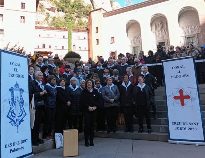 6de26aed-f491-47d3-bf26-1d2fdb226a5d Coral el Progrés reconeixement a Montserrat
