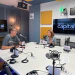 Gemma Recoder i Marc Clapés a l’Estudi de Ràdio Capital, parlant del festival Canet Rock