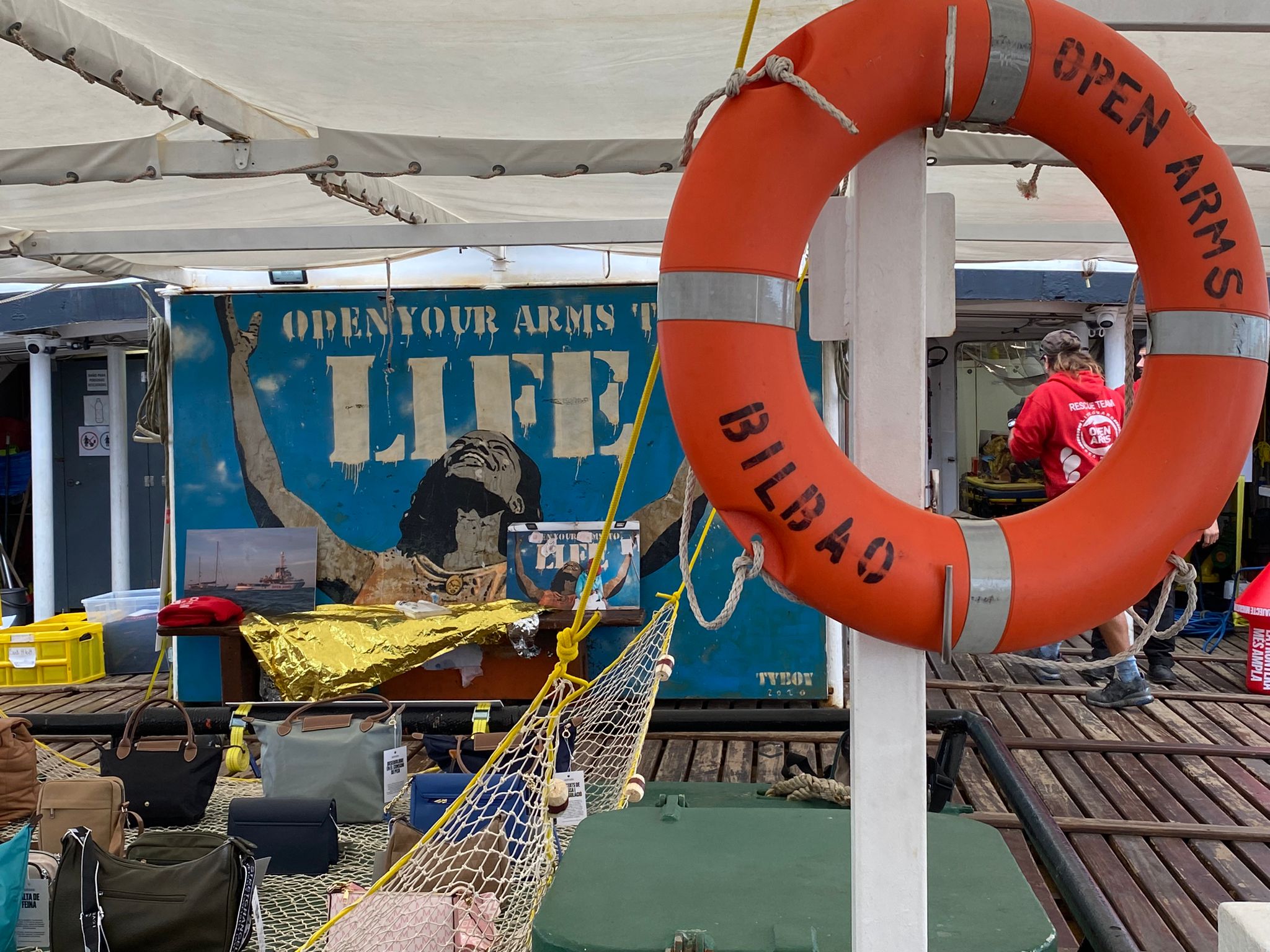 Part de l'exposició "El Mar la frontera més ampla"