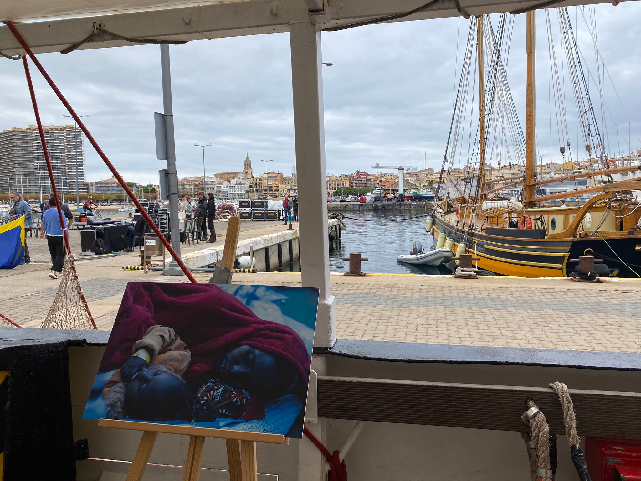 Part de l'exposició "El Mar la frontera més ampla"